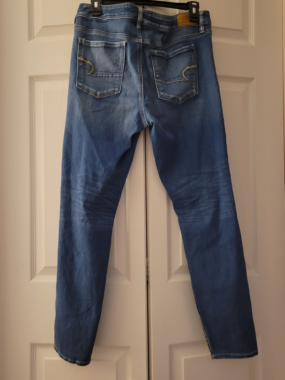 American Eagle Outfitters Distressed Blue Skinny Jeans - Picture 3 of 4